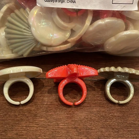 DecoPac Sea Shell and Starfish Rings - Picture 2 of 2